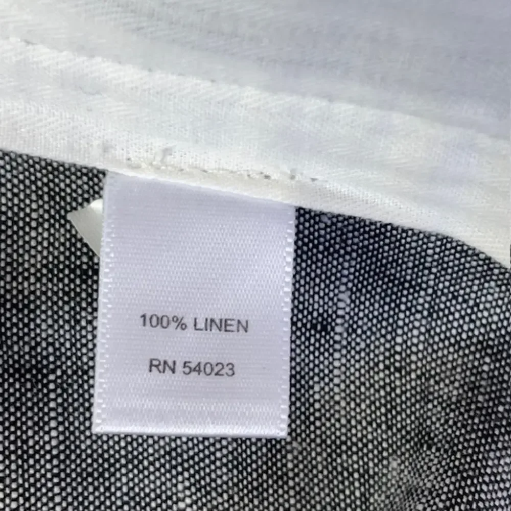 Banana Republic Martin Fit Linen Pants Gray Tailored Career Size 8
